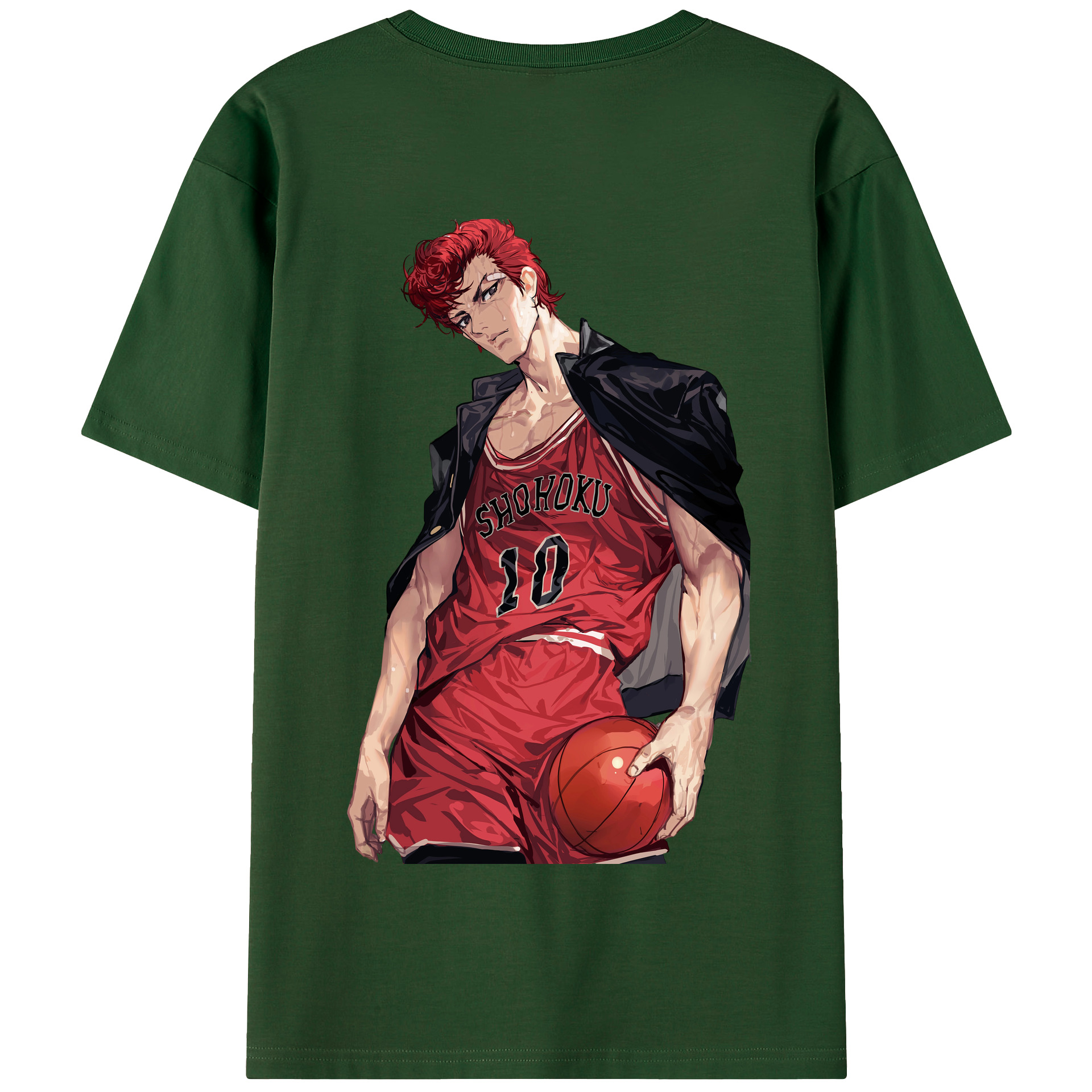 SLAM DUNK／スラムダンク 綿100％半袖Tシャツ（背面プリント）